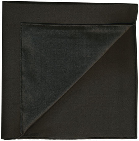 {[en]:Black Shot Thai Silk Pocket Square