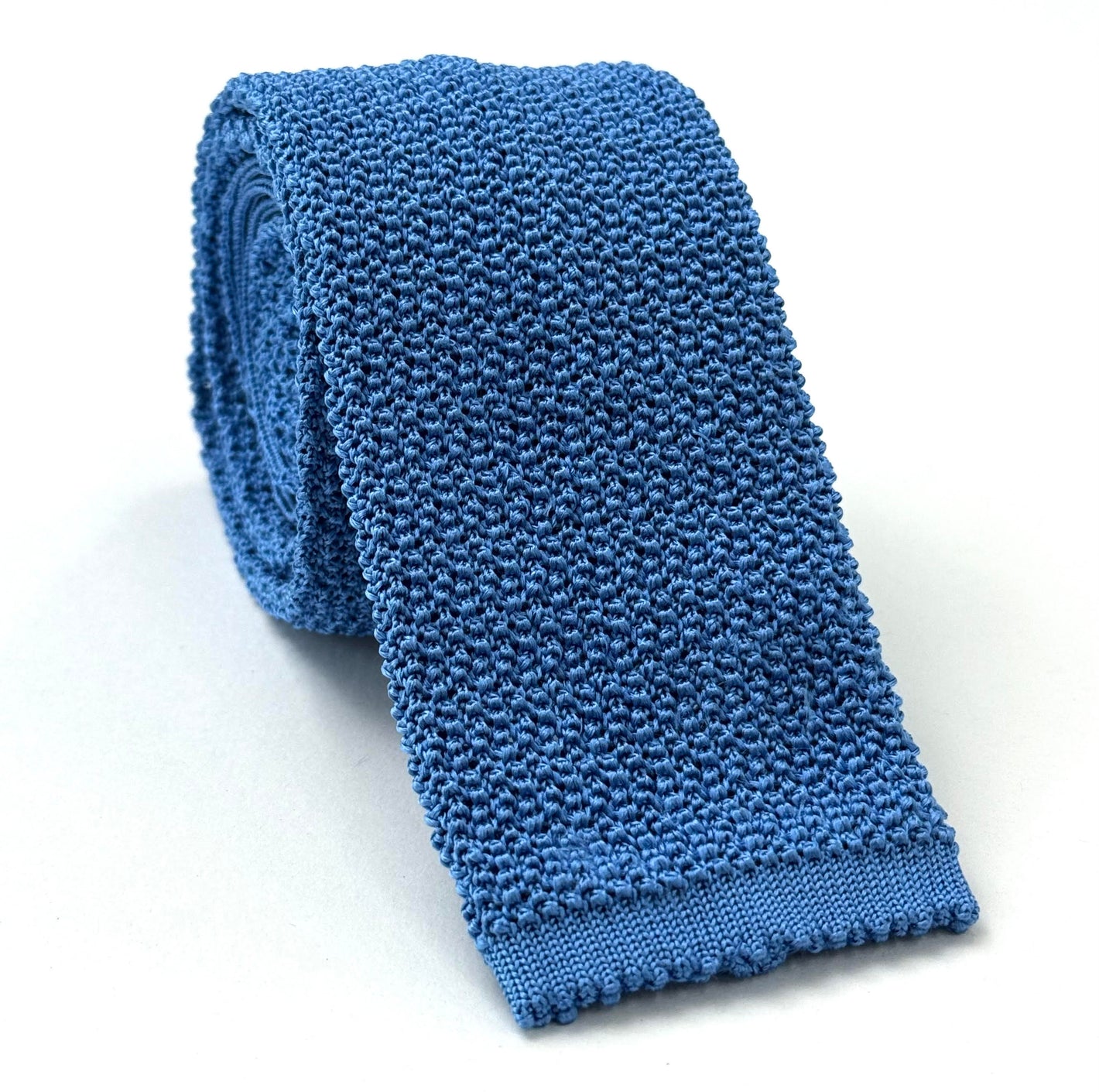 Sky Blue Silk Knit Tie KT-5