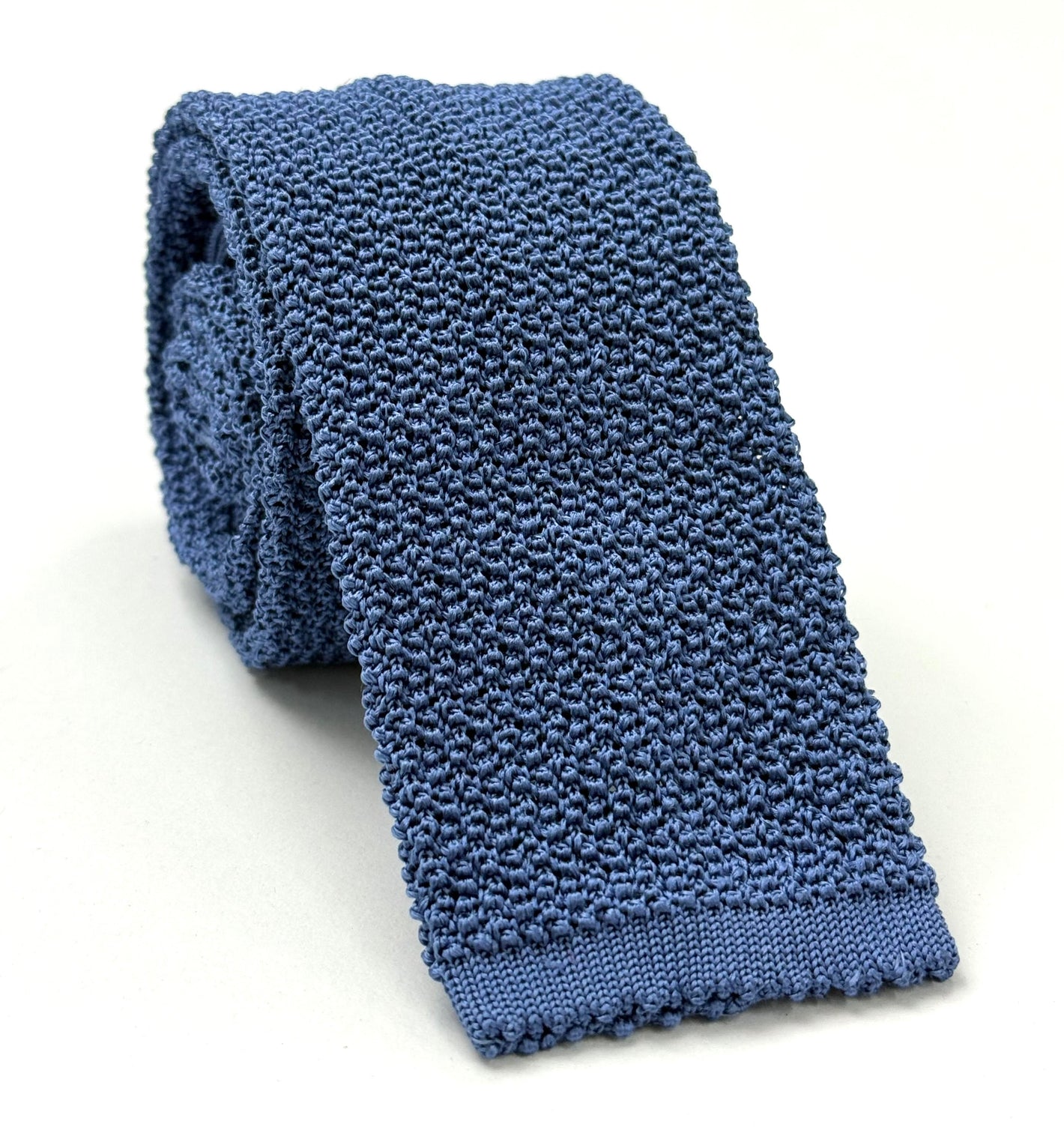 Slate Blue Silk Knit Tie KT- 4
