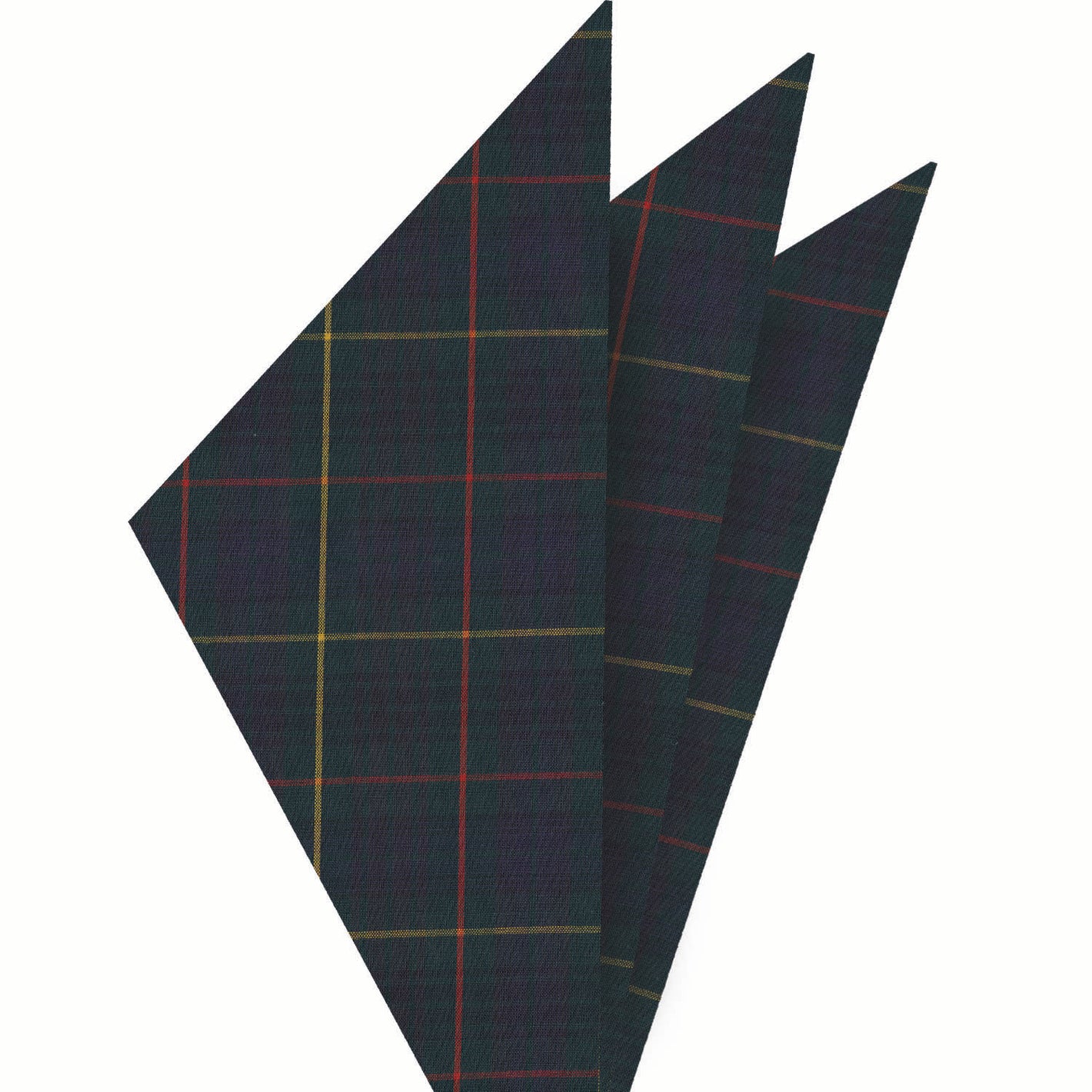 {[en]:Stewart Hunting Tartan Cotton Pocket Square