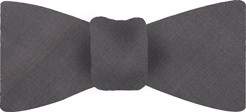 {[en]:Charcoal Gray Shot Thai Silk Bow Tie