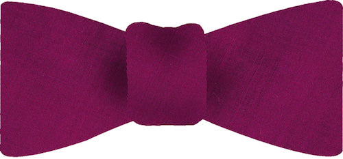 {[en]:Dark Fuchsia Shot Thai Silk Bow Tie