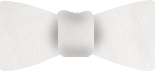 {[en]:White Shot Thai Silk Bow Tie