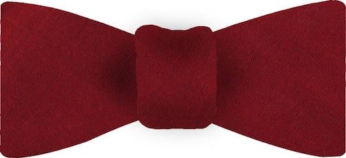 {[en]:Dark Red Thai Shot Silk Bow Tie