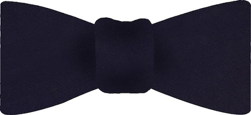 {[en]:Midnight Blue Thai Shot Silk Bow Tie
