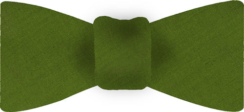 {[en]:Young Leaf Green Thai Shot Silk Bow Tie