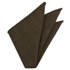 {[en]:Dark Chocolate Doi Tao Thai Cotton Pocket Square