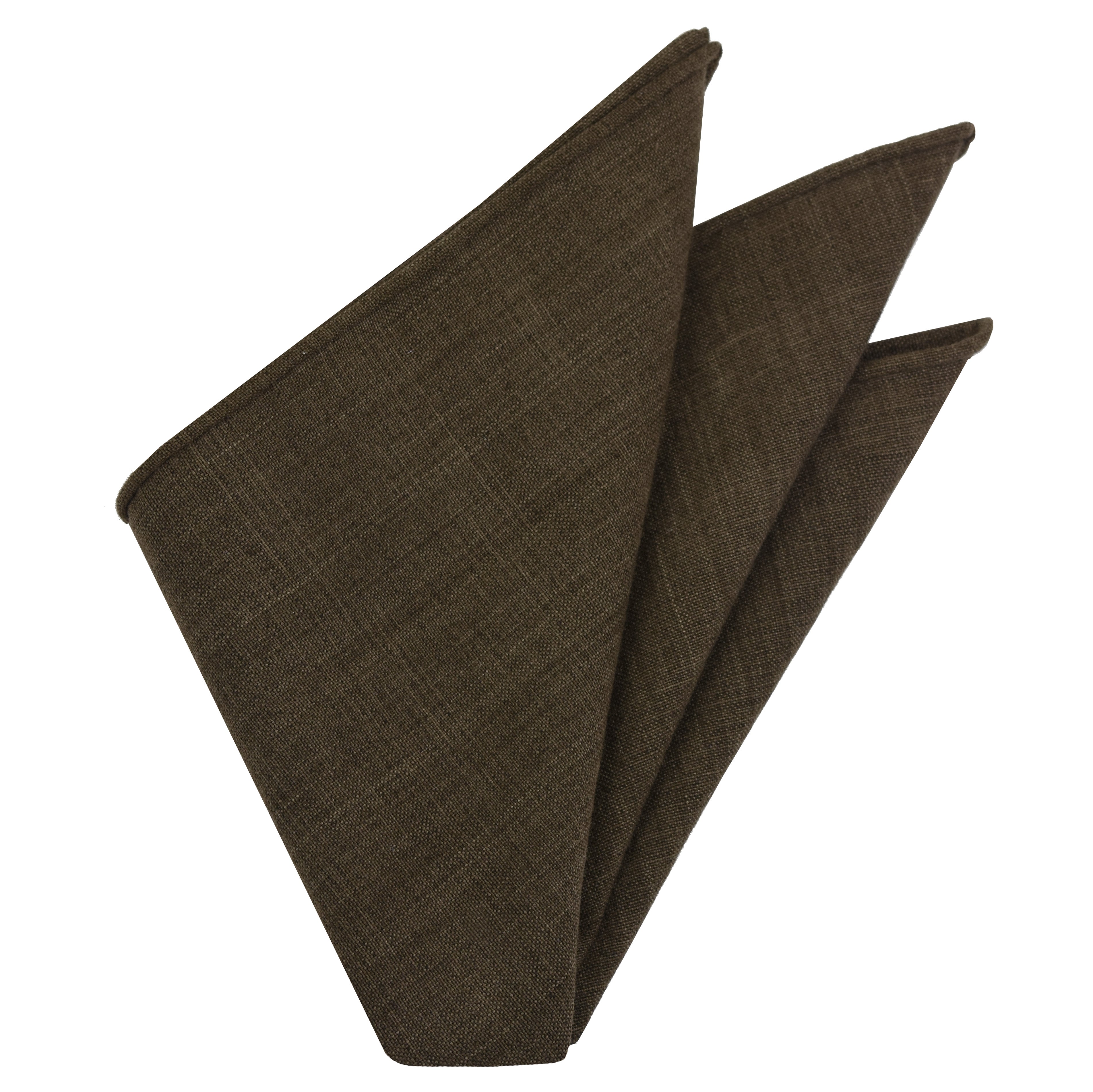 {[en]:Dark Chocolate Doi Tao Thai Cotton Pocket Square
