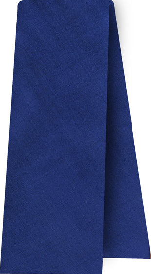 Dark Blue Shot Thai Silk Scarf Single Layer With Rolled Edges #12