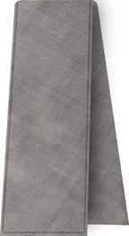 Silver Gray Shot Thai Silk Scarf Single Layer With Rolled Edges #16