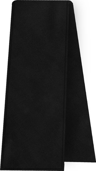 Black Shot Thai Silk Scarf Single Layer With Rolled Edges #20