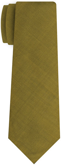 {[en]:Golden Green Shot Thai Silk Tie