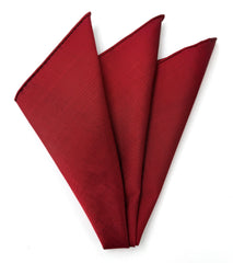 Dark Red Thai Shot Silk Pocket Square 62