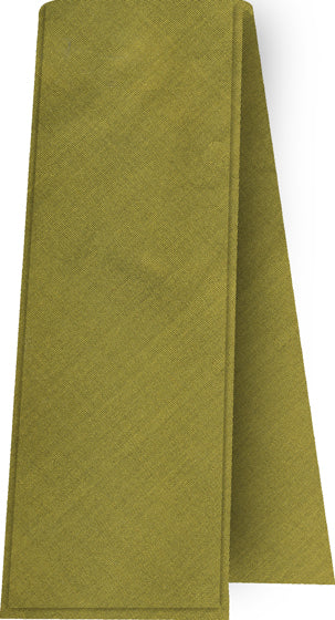 Young Leaf Green Shot Thai Silk Scarf Single Layer With Rolled Edges #8