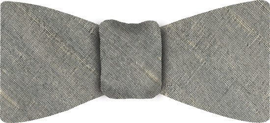 {[en]:Medium Charcoal Gray Thai Rough Silk Bow Tie