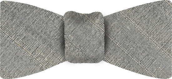 {[en]:Gray Thai Rough Silk Bow Tie
