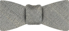 {[en]:Gray Thai Rough Silk Bow Tie