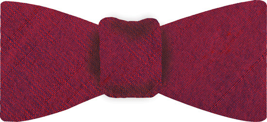 {[en]:Red/Purple Thai Rough Silk Bow Tie