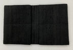 Black Thai Rough Silk Wallet with Currency Folds THRCW-10