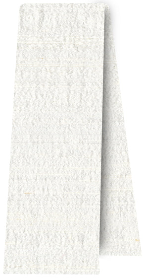 {[en]:Natural White Large Slubs Rough Thai Silk Scarf