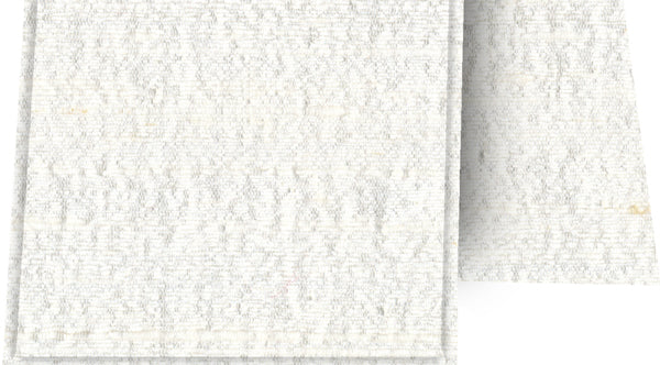 {[en]:Natural White Large Slubs Rough Thai Silk Scarf