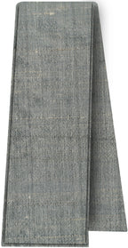 {[en]:Medium Charcoal Gray Thai Rough Silk Scarf