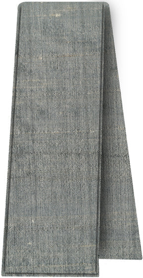 {[en]:Medium Charcoal Gray Thai Rough Silk Scarf