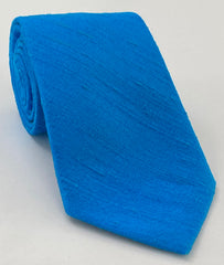 Ocean Blue Thai Rough Silk Tie THRT-5
