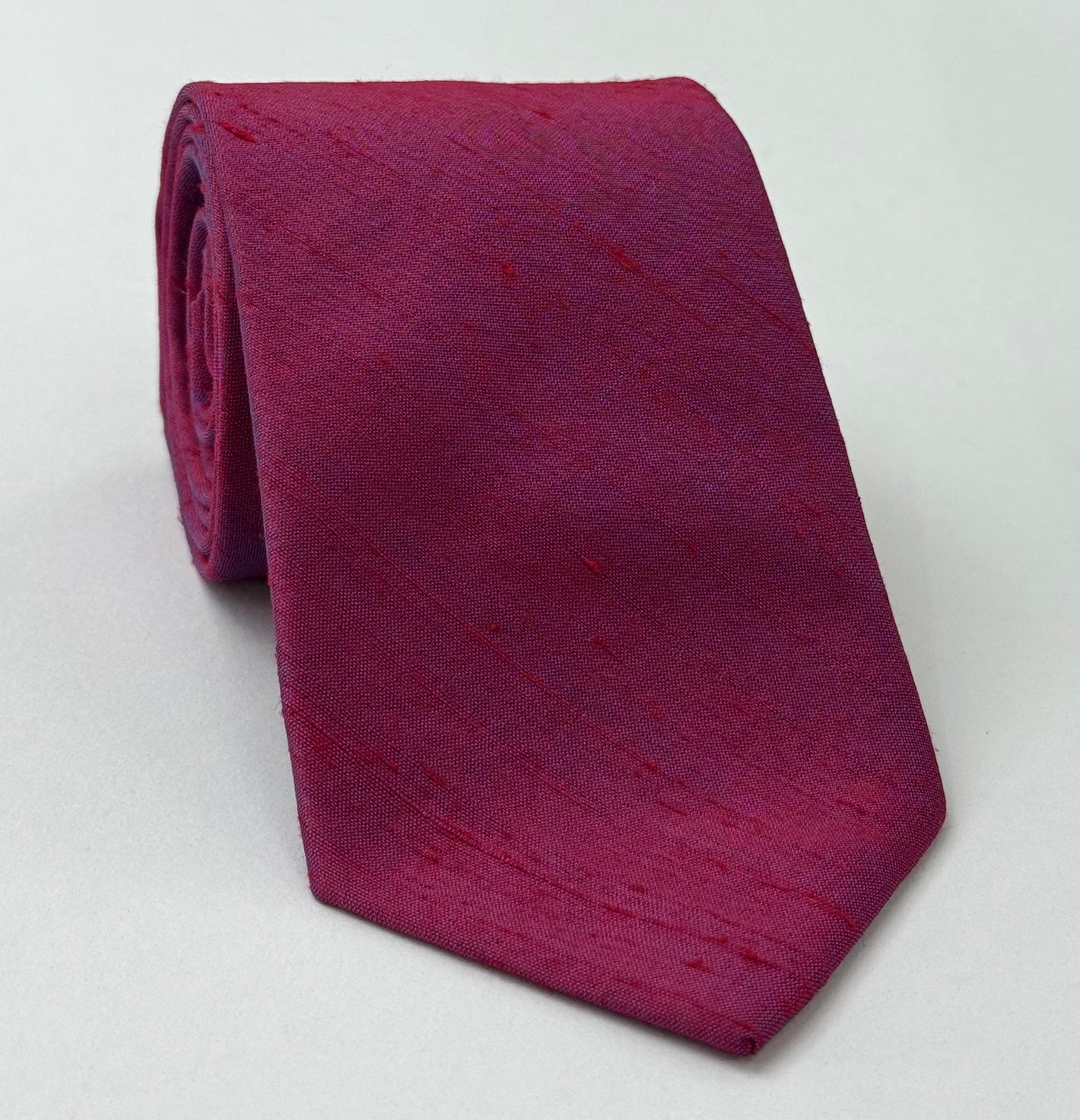 레드/퍼플 타이 러프 실크 타이 THRT-6