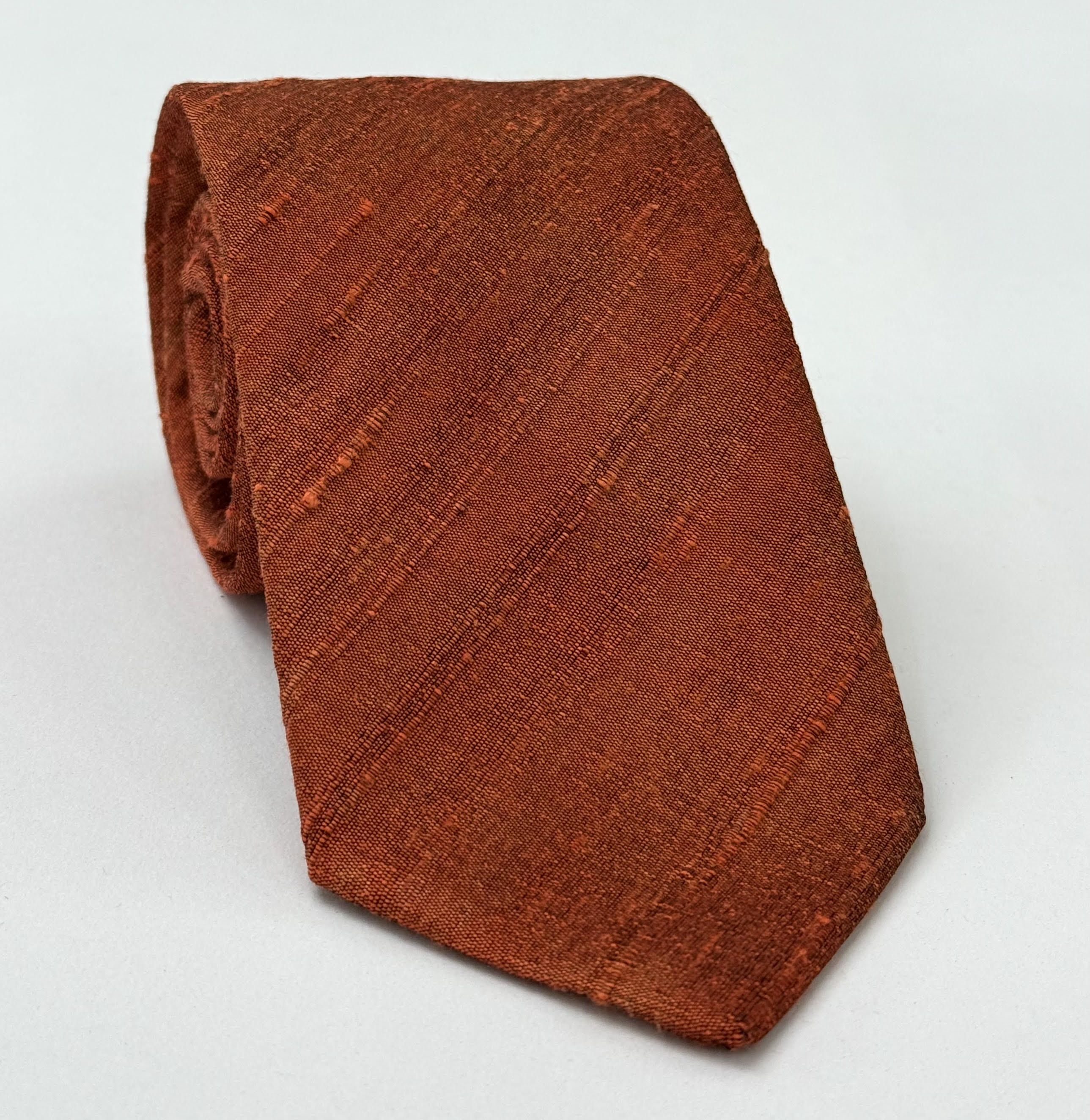 Burnt Orange Thai Rough Silk Tie THRT-7