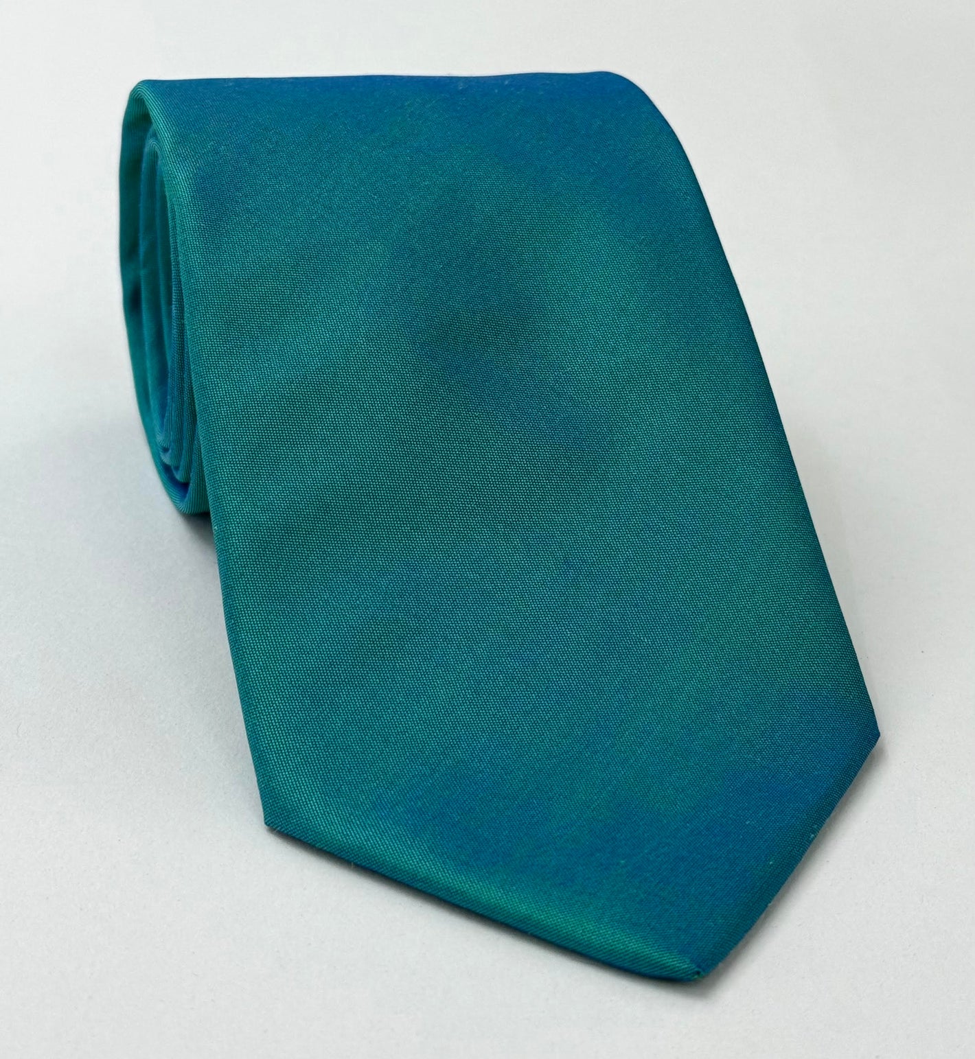ミディアムターコイズ タイショットシルクネクタイ THT-70