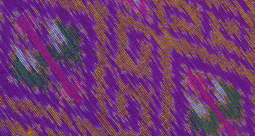 퍼플 머드미 실크 포켓 스퀘어 22 (옐로우 골드, 핑크, 그린 & 화이트)