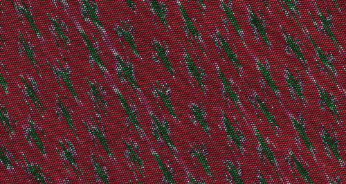 화이트 & 그린 레드 머드미 실크 포켓 스퀘어 #25