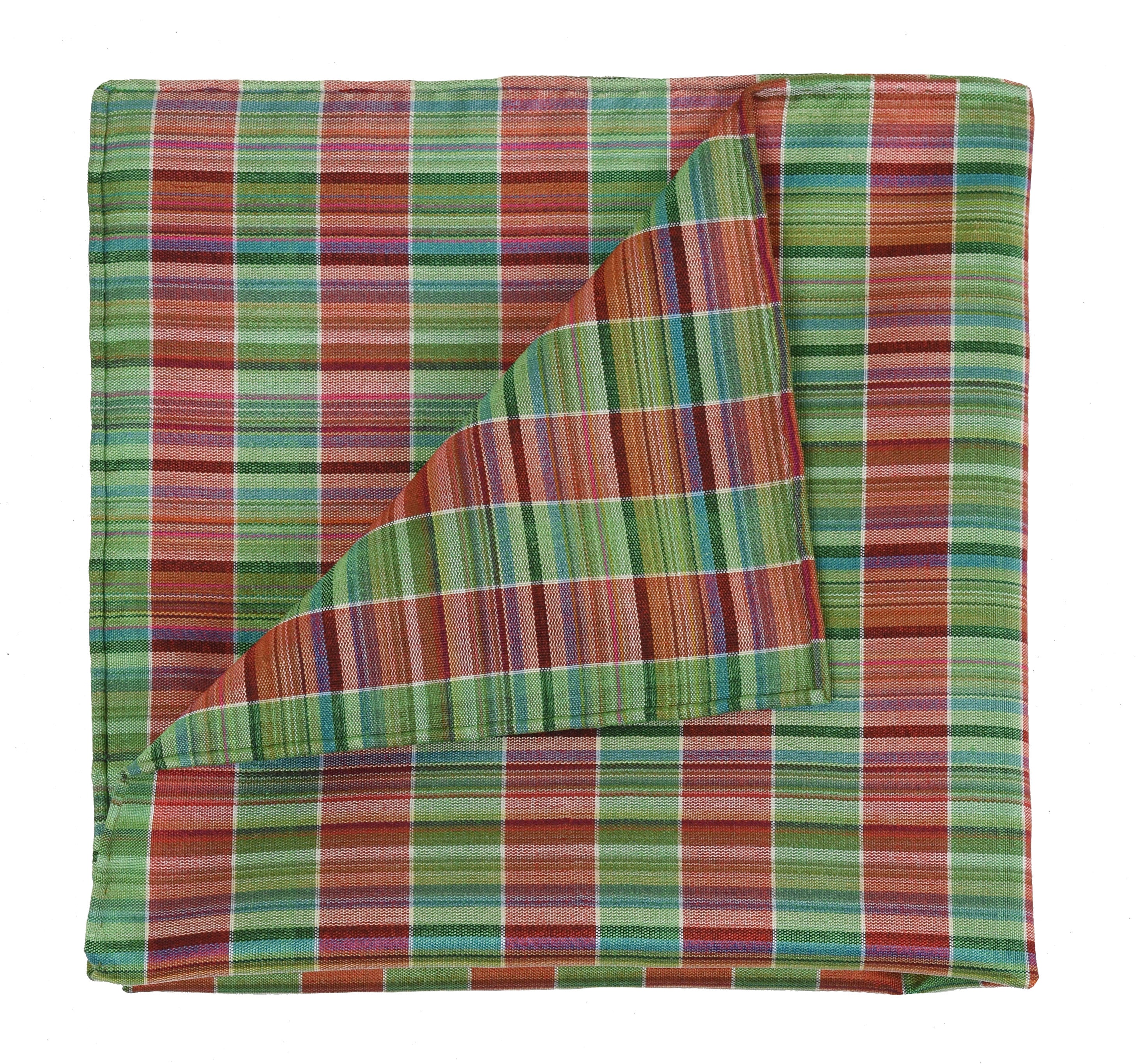 Thai Plaid Silk Pocket Square #18