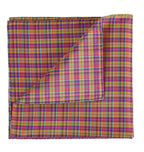 Thai Plaid Silk Pocket Square #26