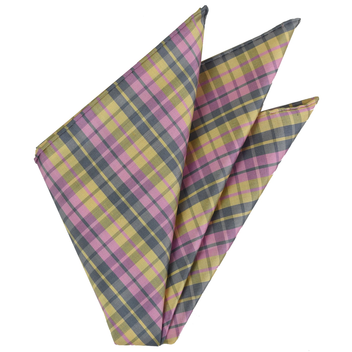 Sangdao Plaid Thai Silk Pocket Square