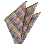 Sangdao Plaid Thai Silk Pocket Square