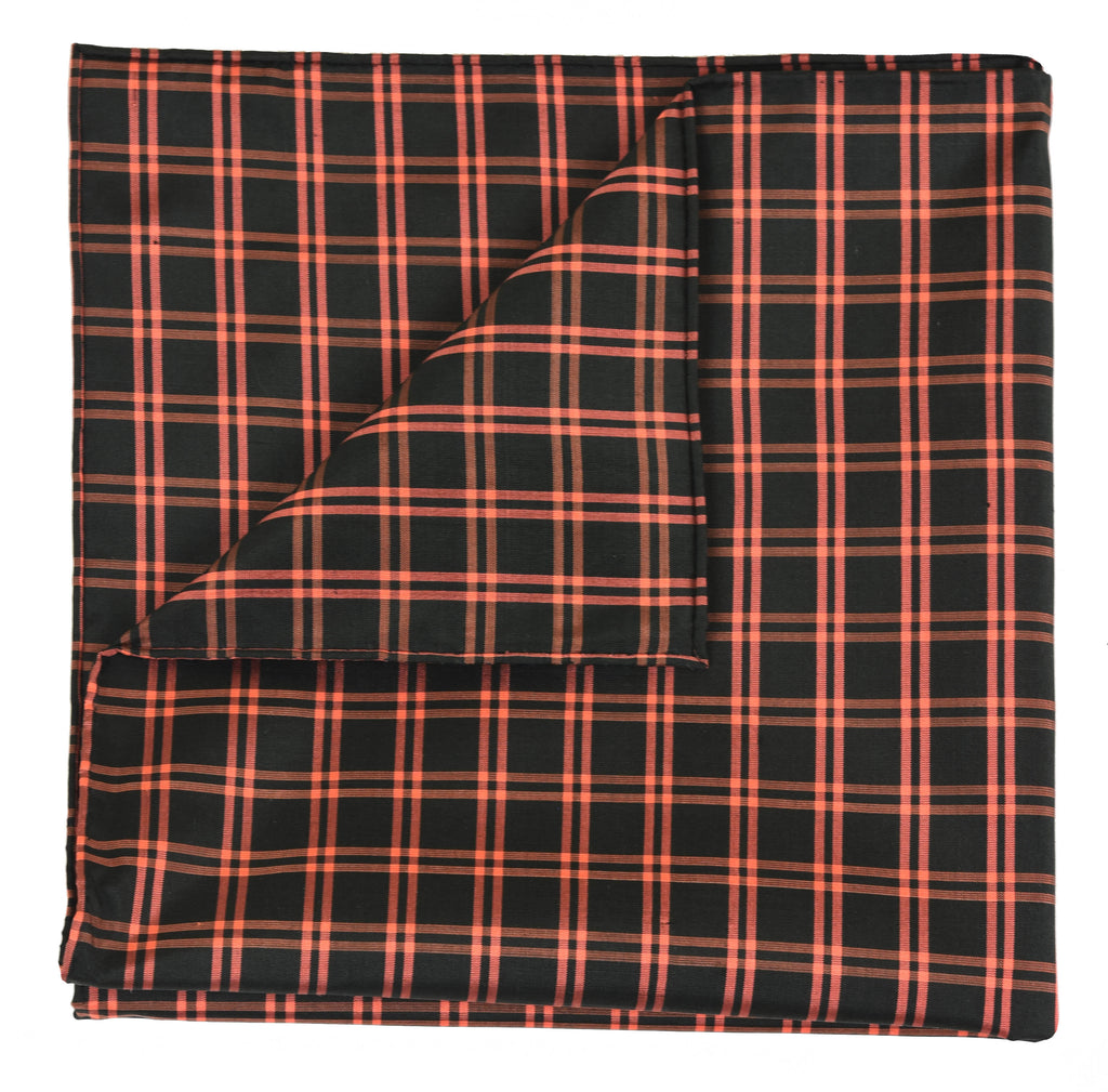 Sangdao Plaid Thai Silk Pocket Square #38