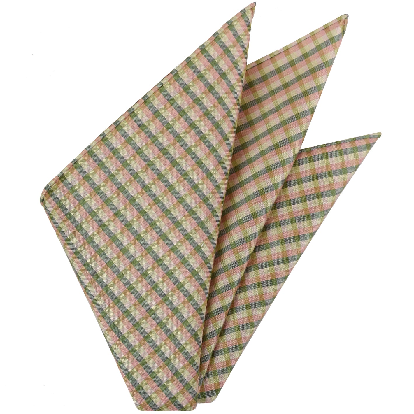 Sangdao Plaid Thai Silk Pocket Square