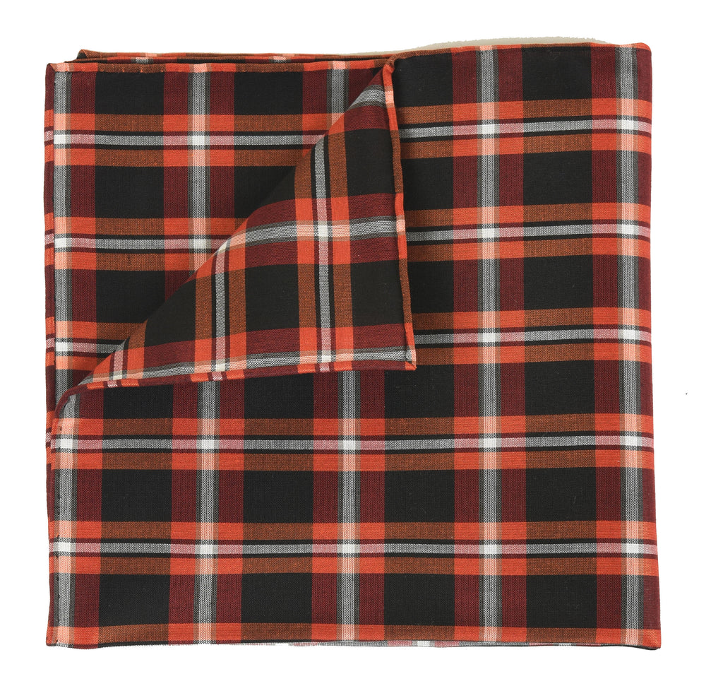 Sangdao Plaid Thai Silk Pocket Square #41