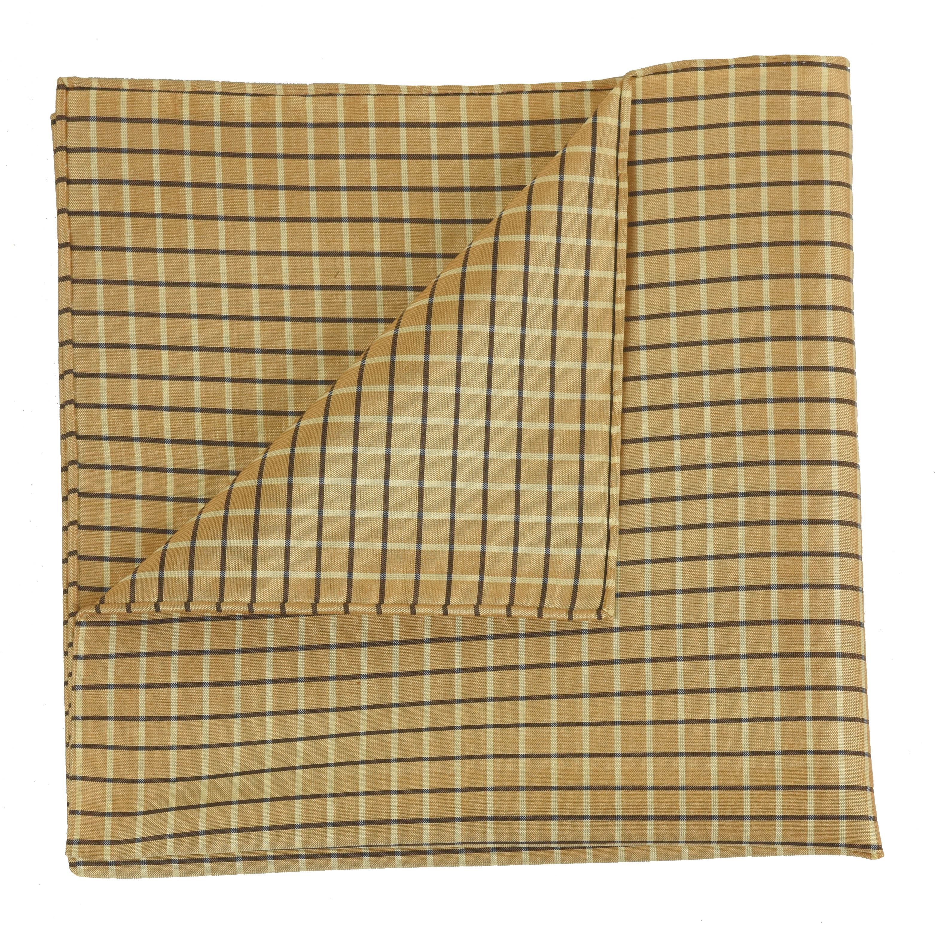 {[en]:Plaid Thai Silk Pocket Square