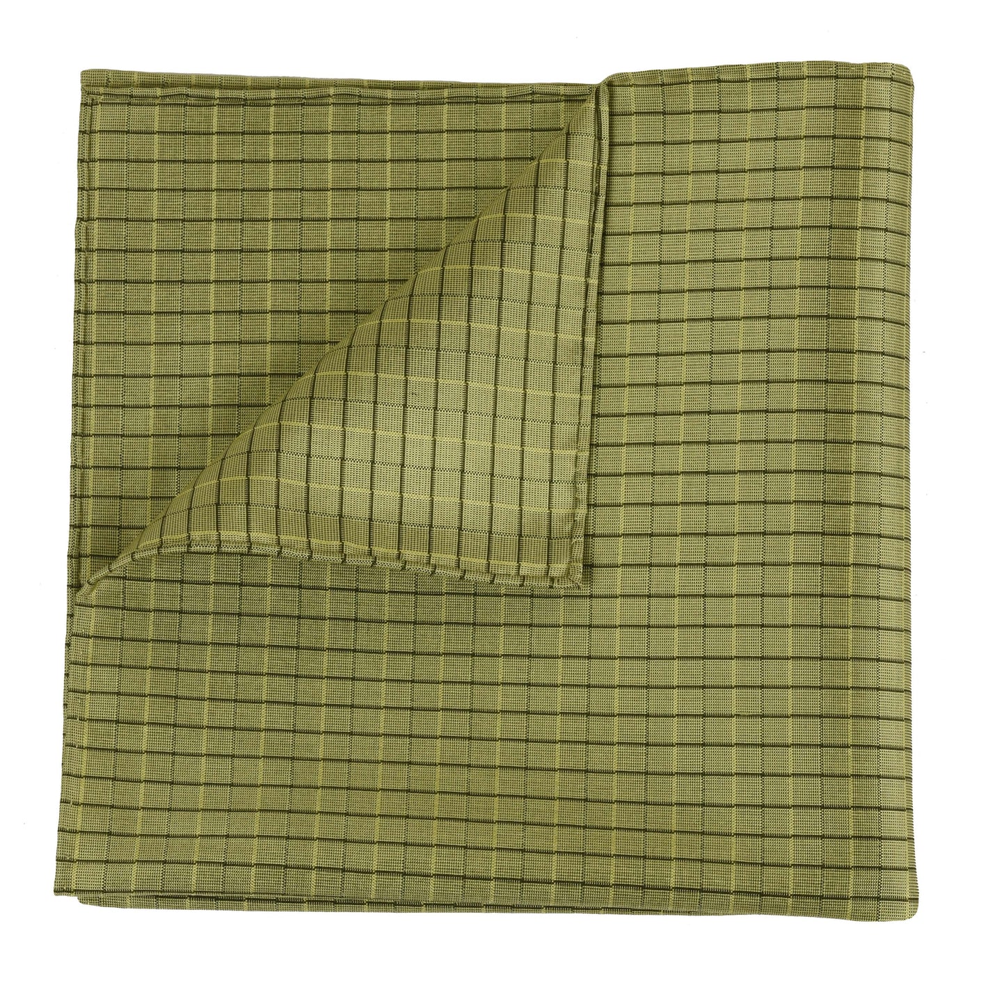 {[en]:Plaid Thai Silk Pocket Square
