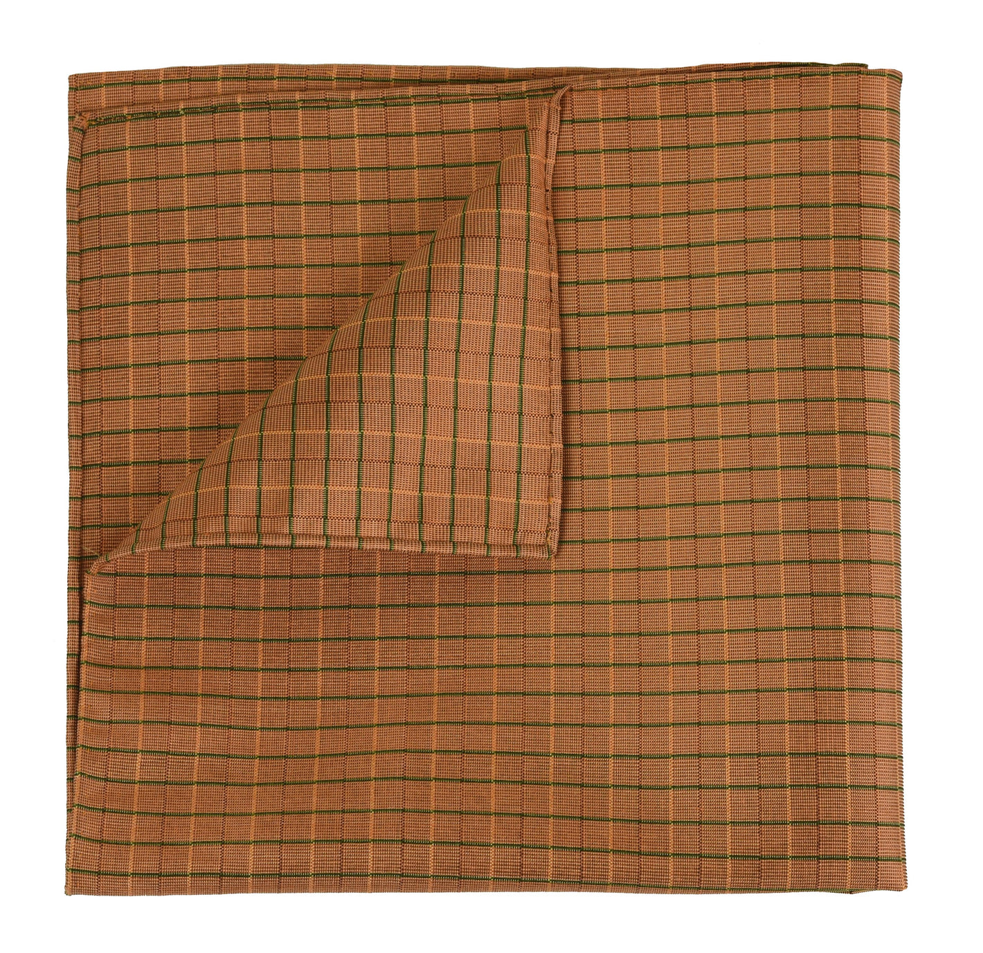 {[en]:Plaid Thai Silk Pocket Square