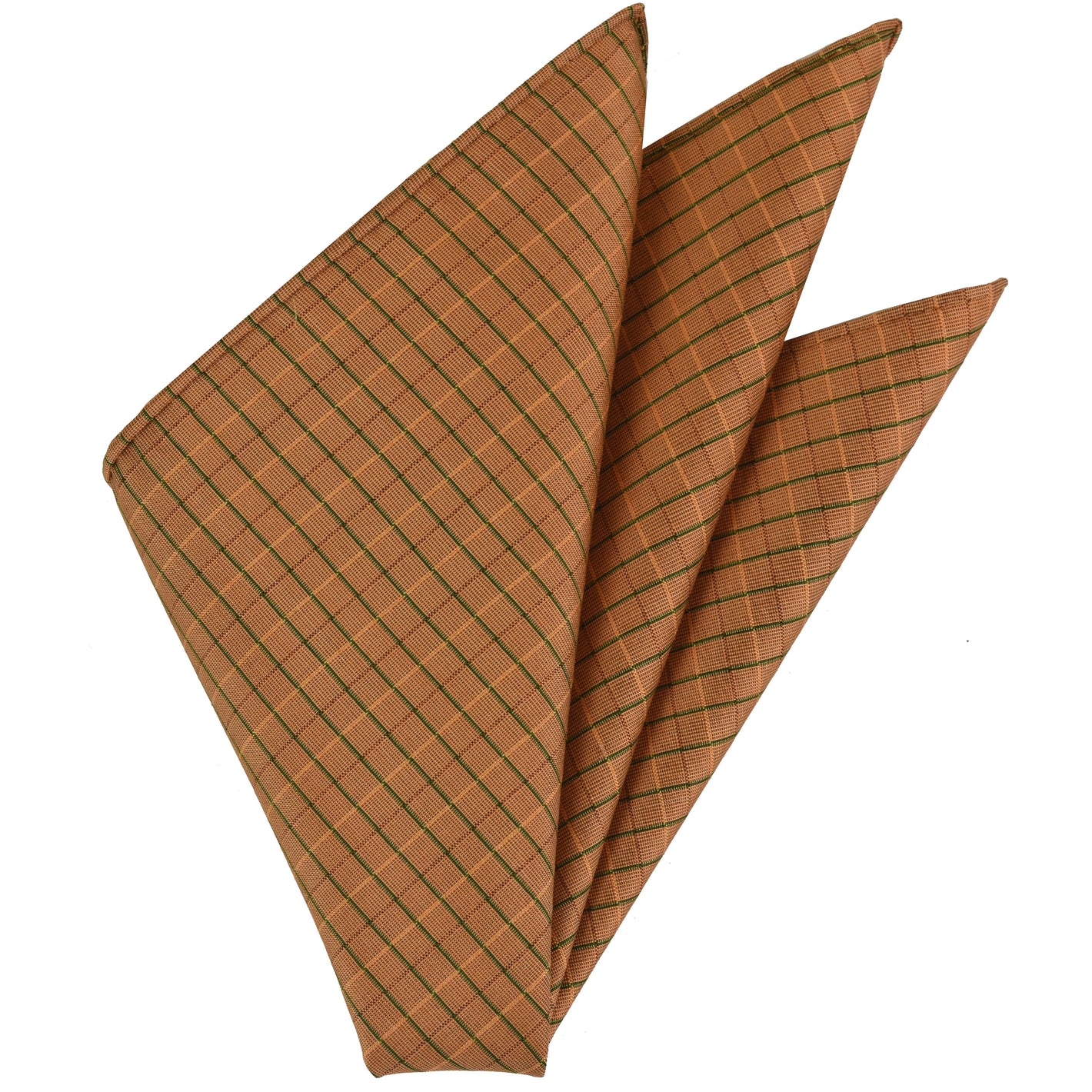 {[en]:Plaid Thai Silk Pocket Square