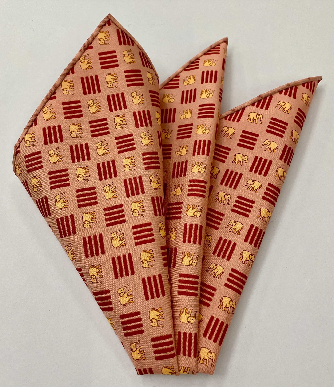 Thai Printed Silk Pocket Square 46