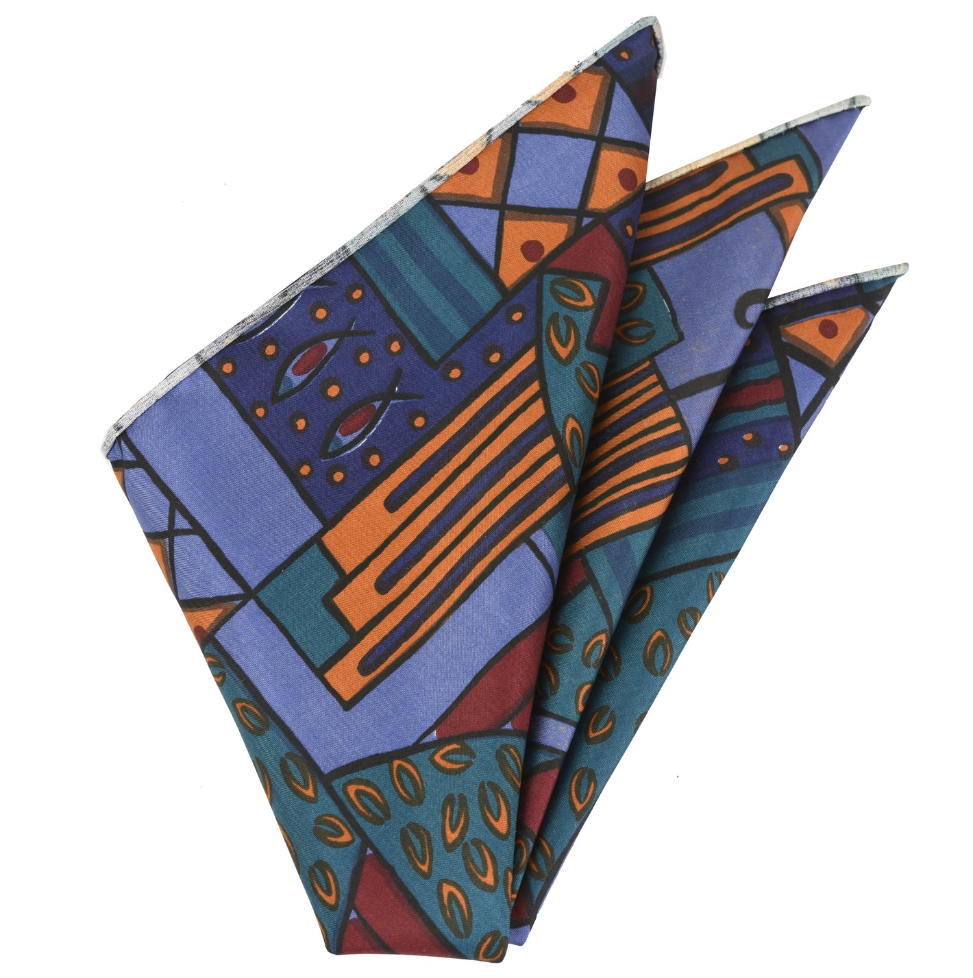 Thai Printed Silk Pocket Square #29