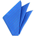 Soft Pink On Light Blue Thai Silk Pocket Square TSTPS-23