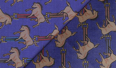 Sangdao Printed Thai Silk Pocket Square