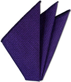 {[en]:Purple Brocade Cotton Pocket Square