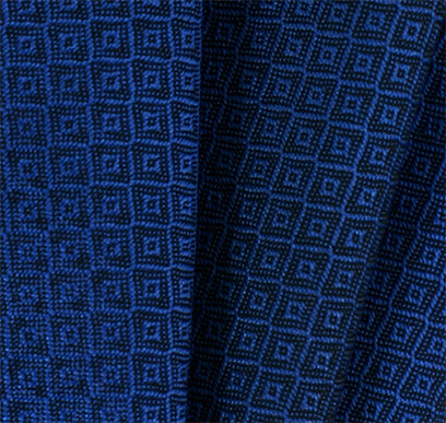 {[en]:Dark Blue Brocade Cotton Pocket Square